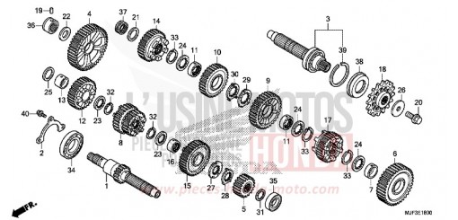 GETRIEBE (CTX700A) CTX700AE de 2014